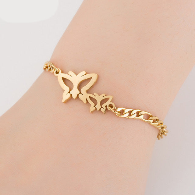 Wholesale Couple Bracelet Female High Sense Titanium Steel Bracelet Niche Design Couple Jewelry Stainless Steel Animal Letter Jewelry